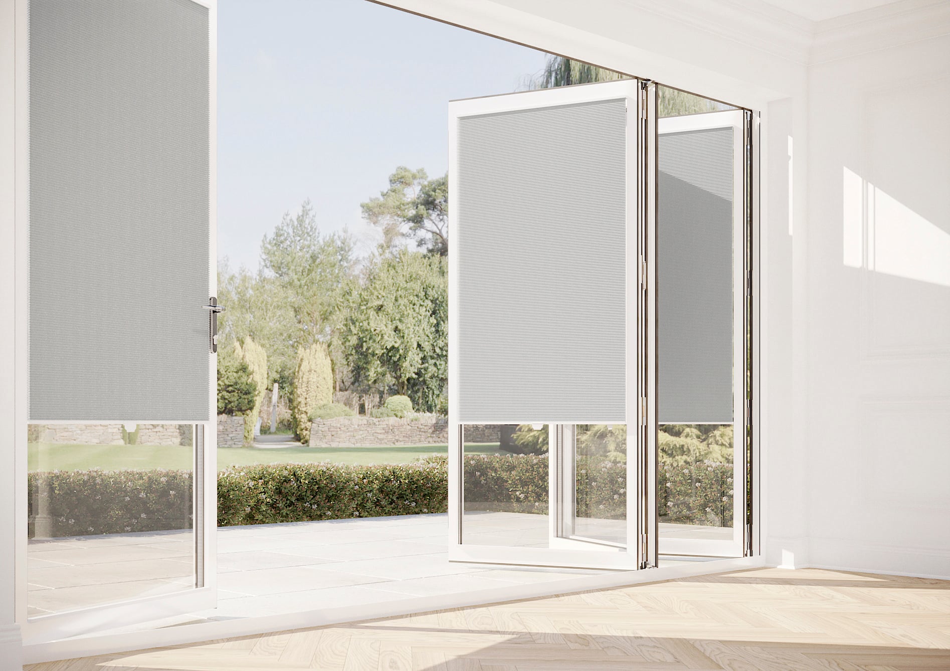 Halo, Feather Grey - Stick Fit Slim Honeycomb Blind - Image 9